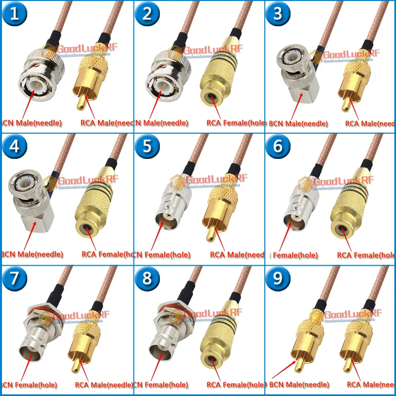 Q9 Bnc Male To Rca … - image
