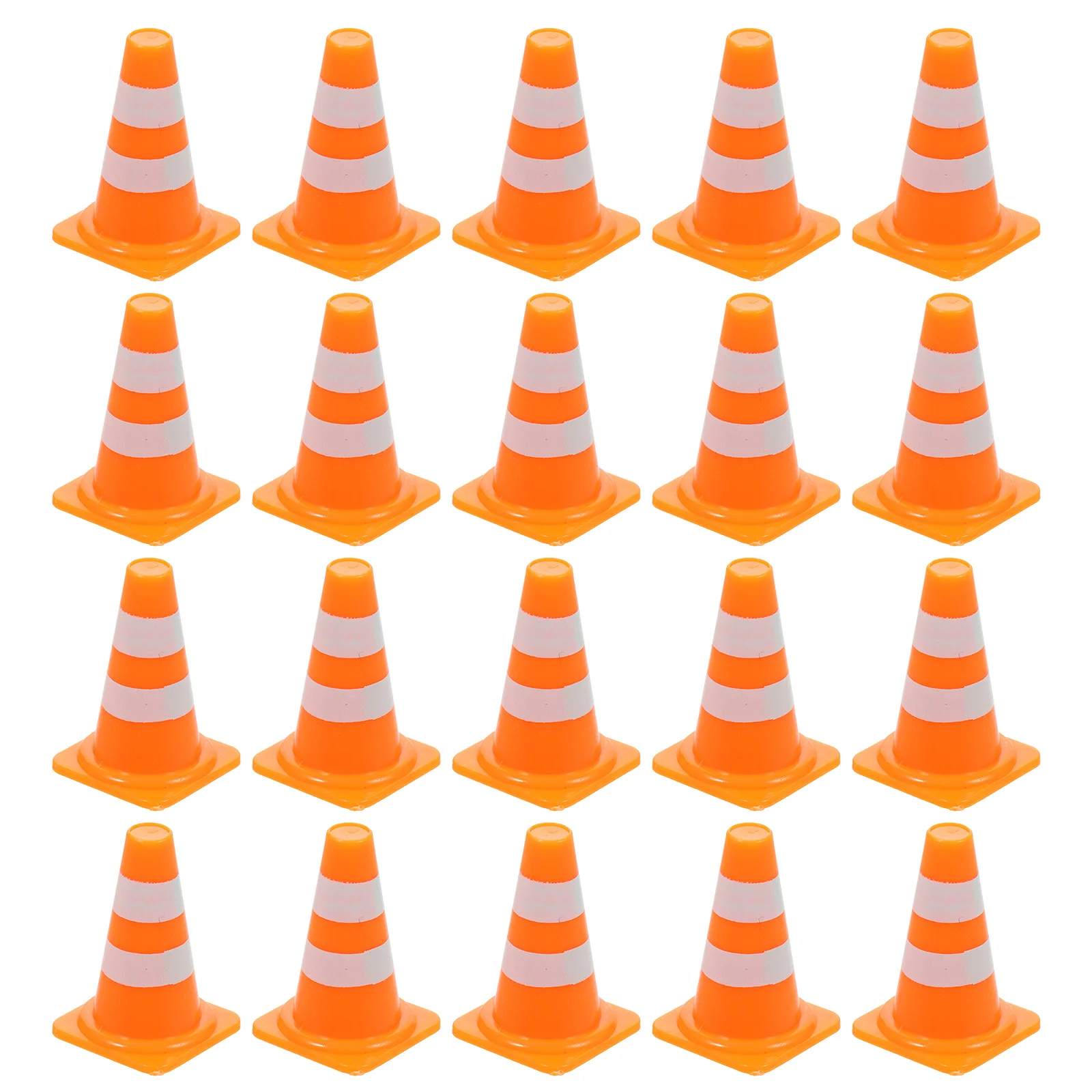 50 Pcs Traffic Cognitive Toys Roadblocks Miniature Sign Signs Cars Models Cones