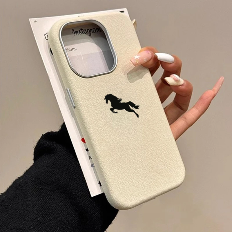 For iPhone 17 Pro Max Air Case Horse Phone Case for iPhone 16E 16 Plus 15 14 13 12 11 7 8 XS X XR Shockproof Candy Bumper Cover