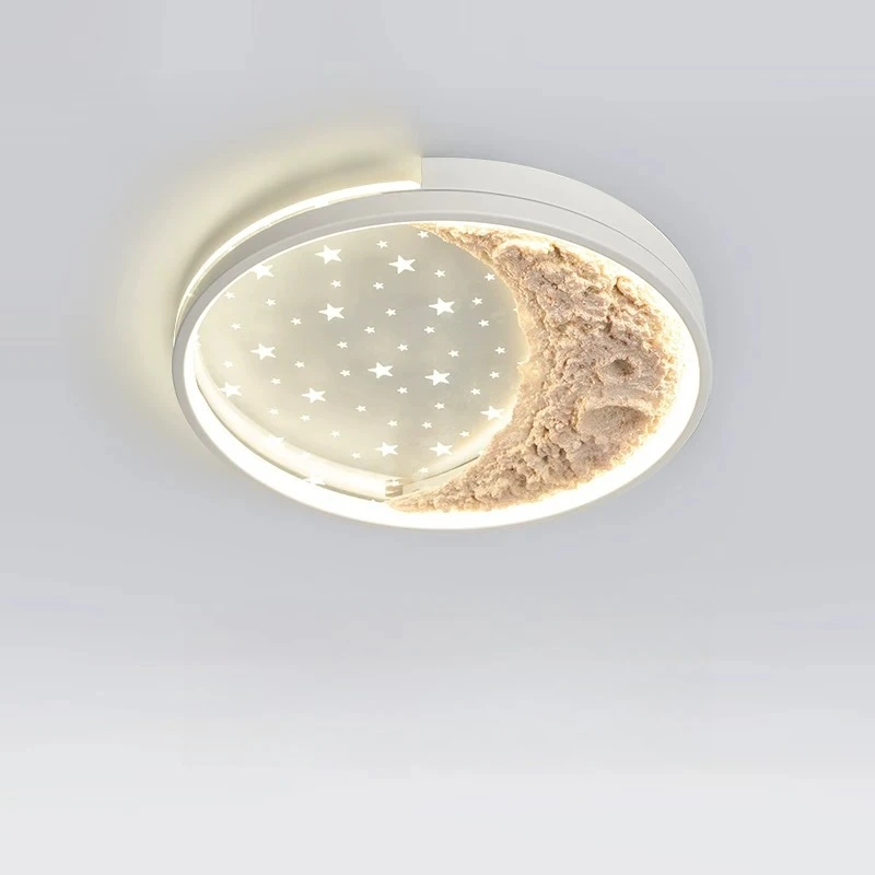 

Modern Simple Cozy Moon Starry Sky LED Ceiling Light Nordic Creative Bedroom Master Room Kids Room Dining Room Lamp