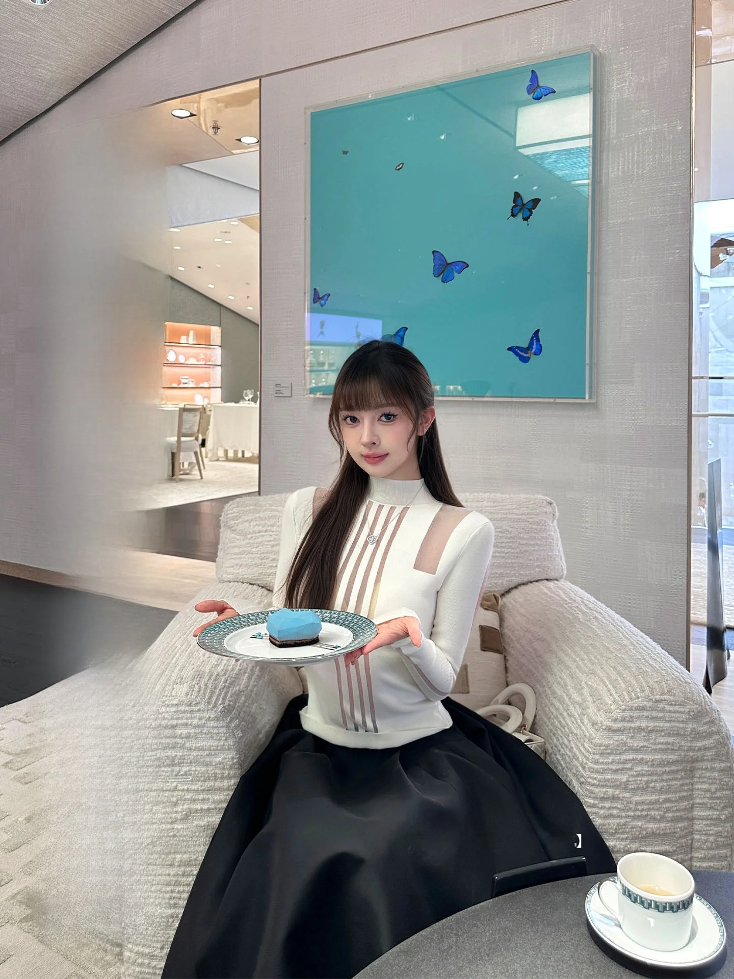 

Женская облегающая трикотажная кофта Roselyn с длинным рукавом, ажурным дизайном, вертикальными полосками, модный топ для осени и зимы