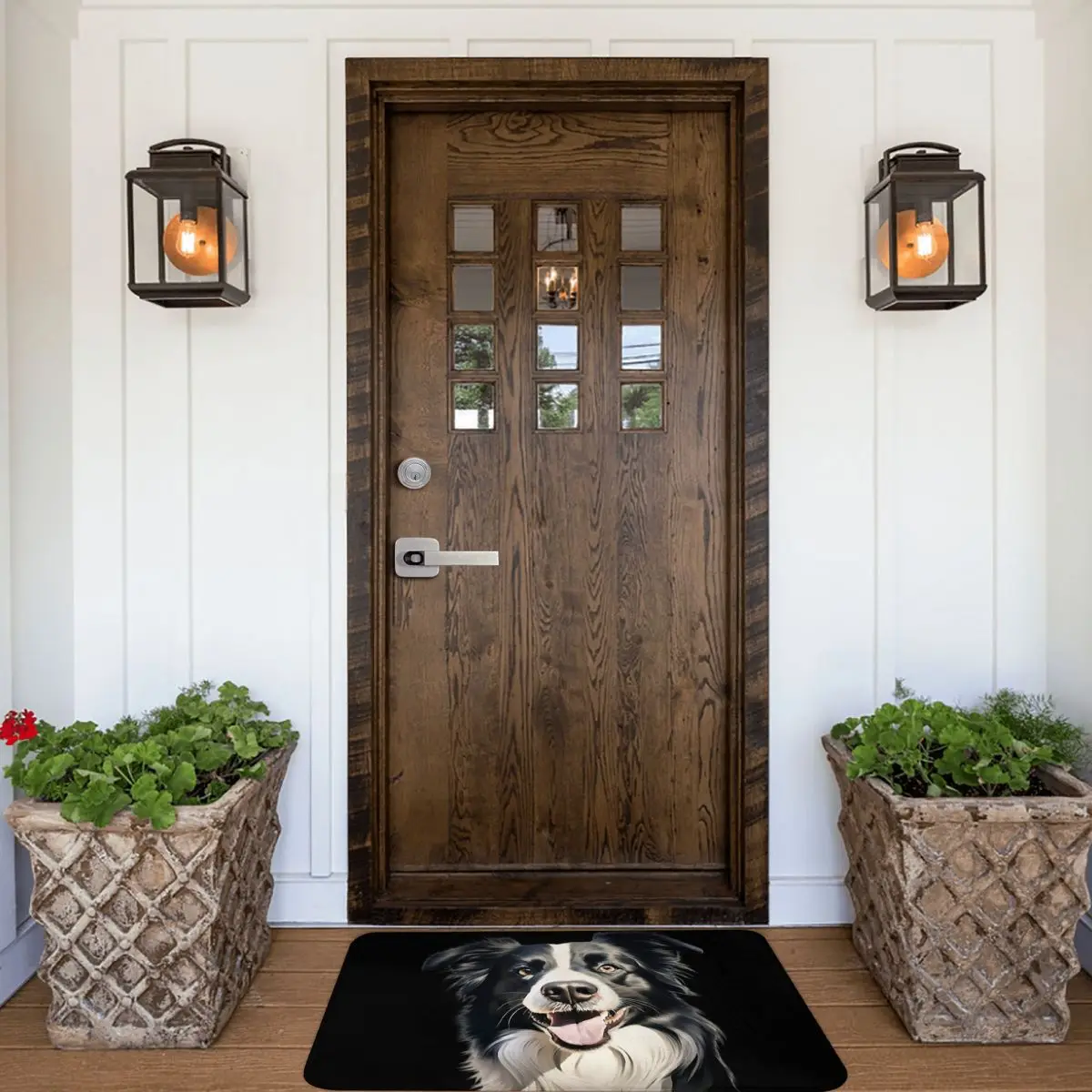 Border Collie Doormat Rug Carpet Mat Footpad Polyester Anti-slip Sand Scraping Front Room Corridor Kitchen Bedroom Balcony