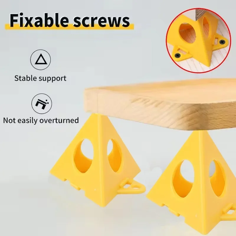 Pyramid Triangle Paint Stands Tool Plastic Cone Cushion Block Triangle Paint Pads Feet for Woodworking Carpenter Paint Bracket