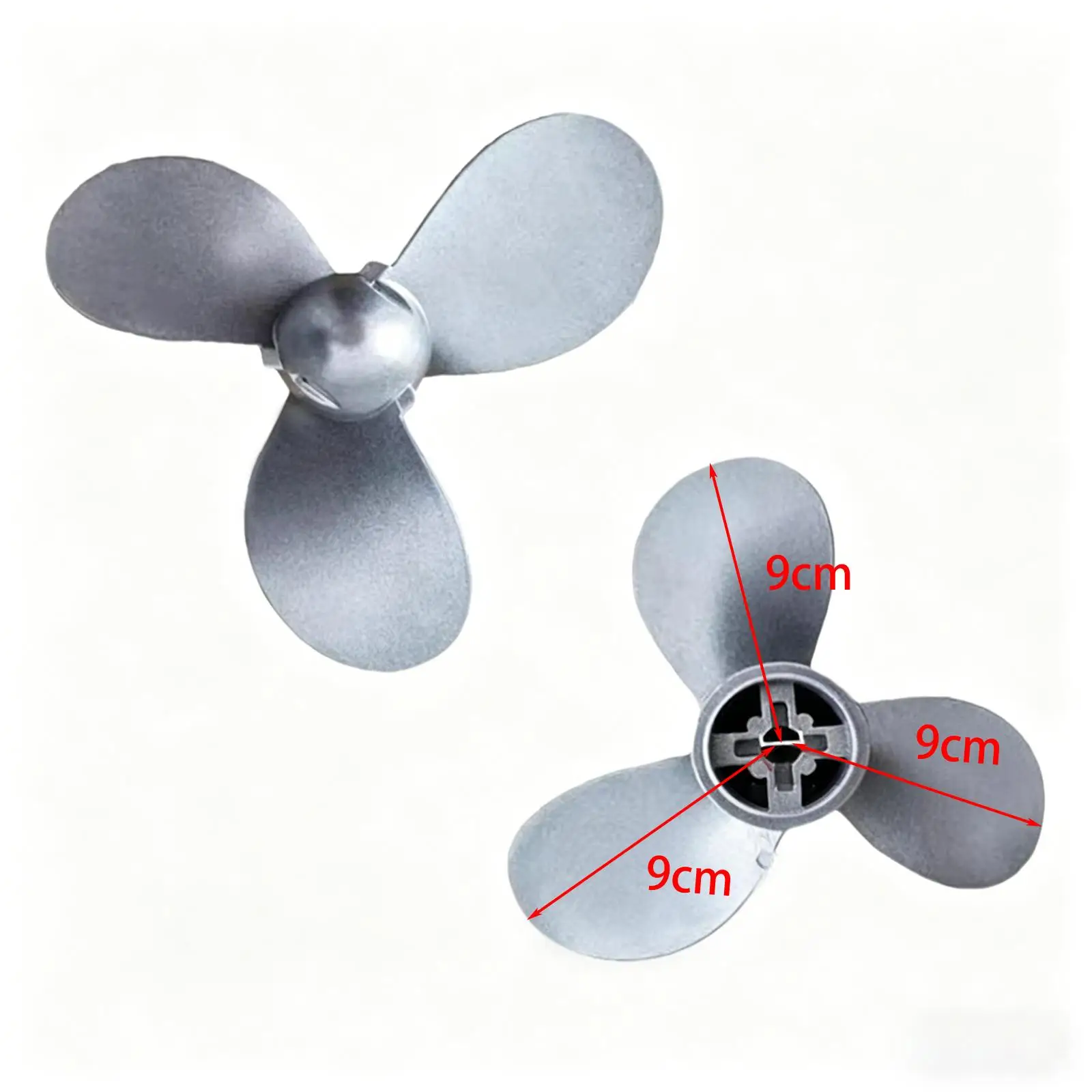 Outboard Motor Boat Propeller Aluminum Easy Install Accessory High Efficiency for Recreational Boat and Yacht Equipment