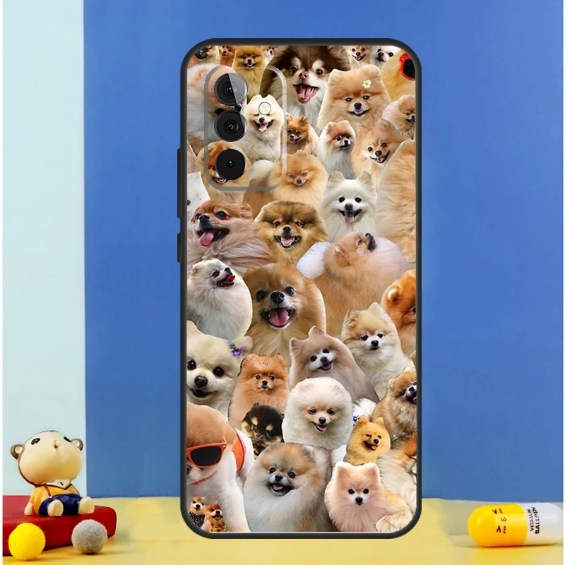 Pomeranian Dogs Dog Colorful Case For Samsung Galaxy A34 A14 A24 A15 A25 A12 A22 A32 A52 A51 A71 A13 A33 A53 A54 Cover image 5