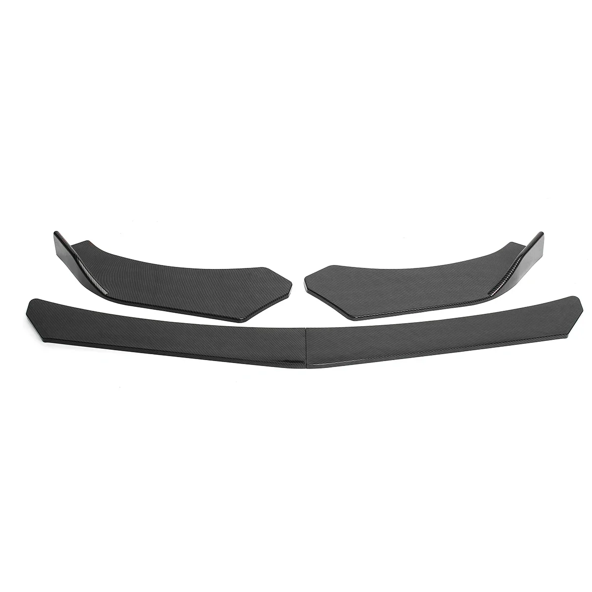 Universal Front Bumper Lip Side Splitter Diffuser Body Kits Protector + Strut Rods For Subaru WRX STI Legacy Impreza Car Styling