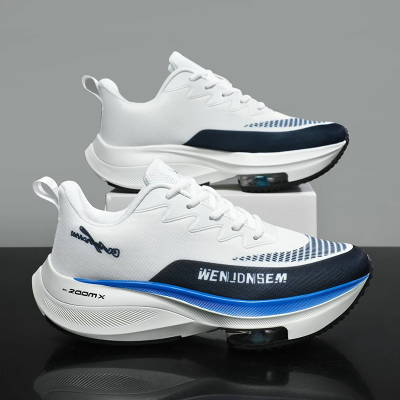 

Мужские кроссовки, легкие дышащие сетчатые спортивные кроссовки на плоской мягкой подошве, удобные прогулочные повседневные модные мужские кроссовки