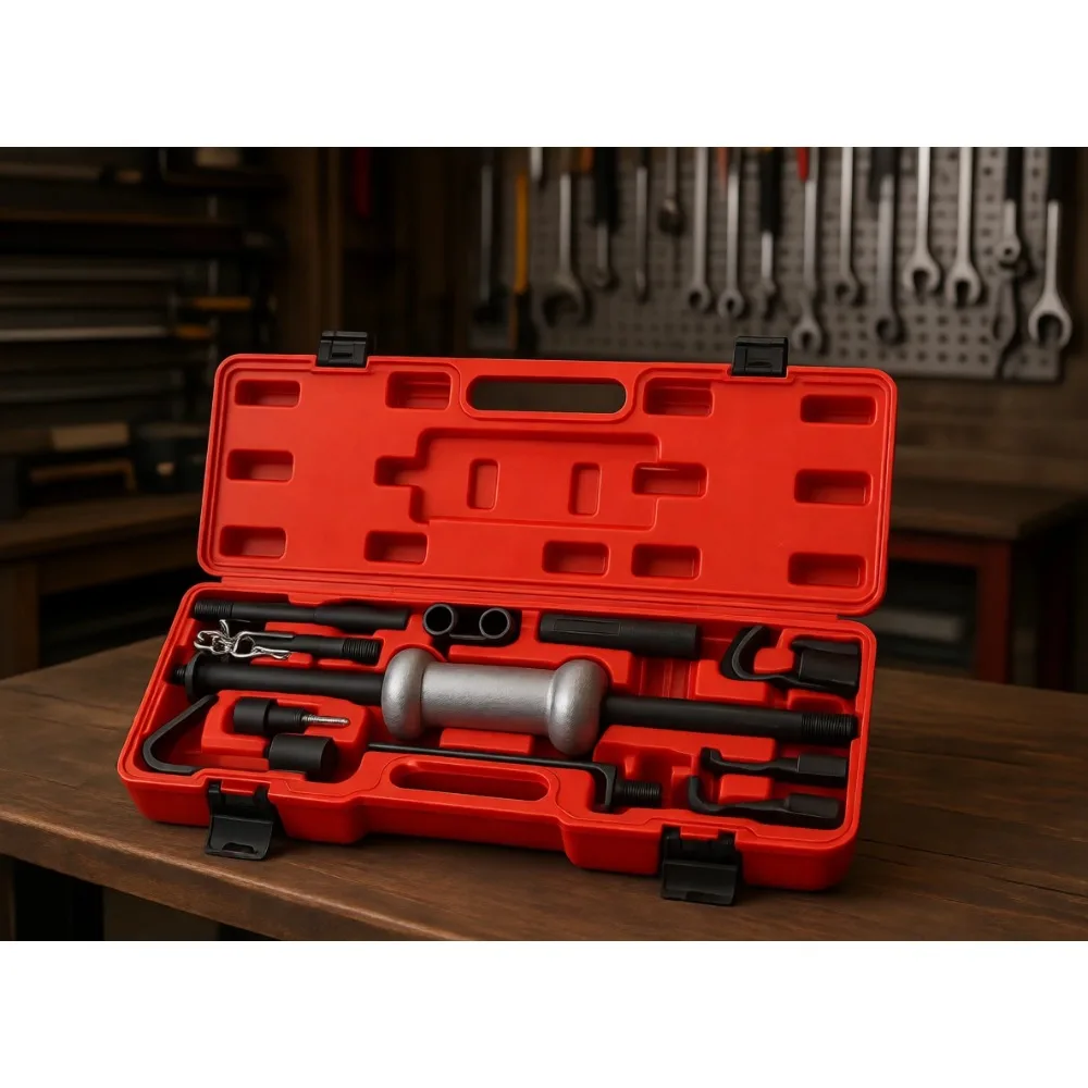 

Набор для вытягивания вмятин из 13 предметов: 10-фунтовый обратный молоток для кузовного ремонта автомобилей