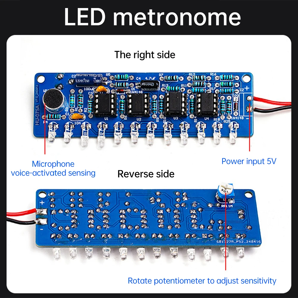 DIY 87.5-108MHZ FM Radio Stereo Kit Amplifier Bluetooth Speaker with Spectrum Electronic Fabrication Soldering Practice Parts