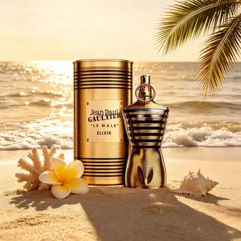 Jean Paul Gaultier Le Male Elixir Parfum, Rich Warm Spicy Woody Men Perfume, Long‑Lasting Luxury Cologne, Ideal Gift for Men