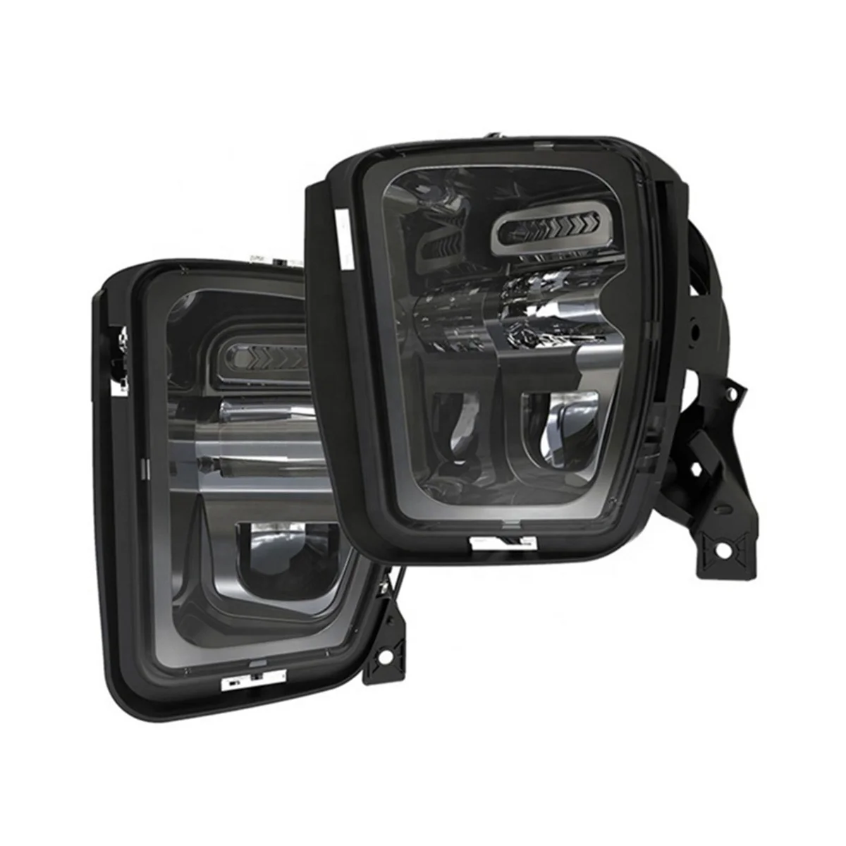 

2PCS LED Fog Lights Lamps for Dodge Ram 1500 2013-2018 Front Bumper Fog Lamps Black 68104821AC,