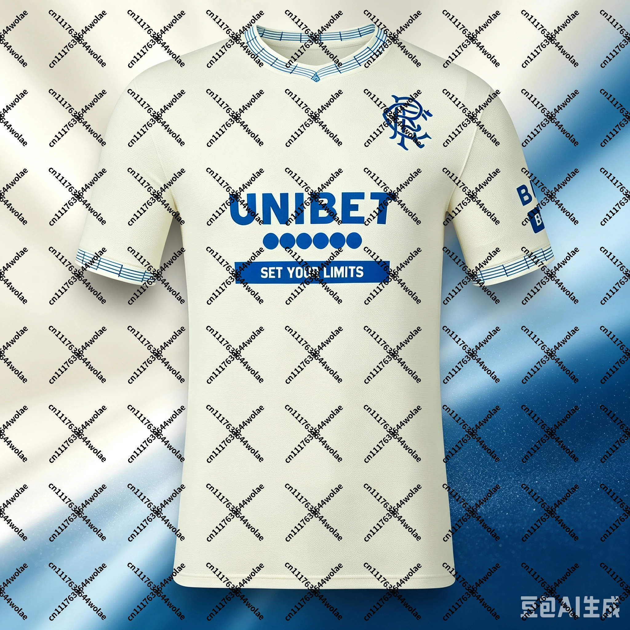Glasgow Rangers Scotland 2026 Hot Sales Rangers Football Jersey Summer Sports Oversize T-shirt Quick Drying FamilyMatching
