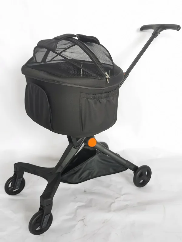 Pet Dog Stroller 3 in 1 Cat Dogs Strollers with Removable Carrier 4 Wheels Travel Folded Dog Walking Stroller