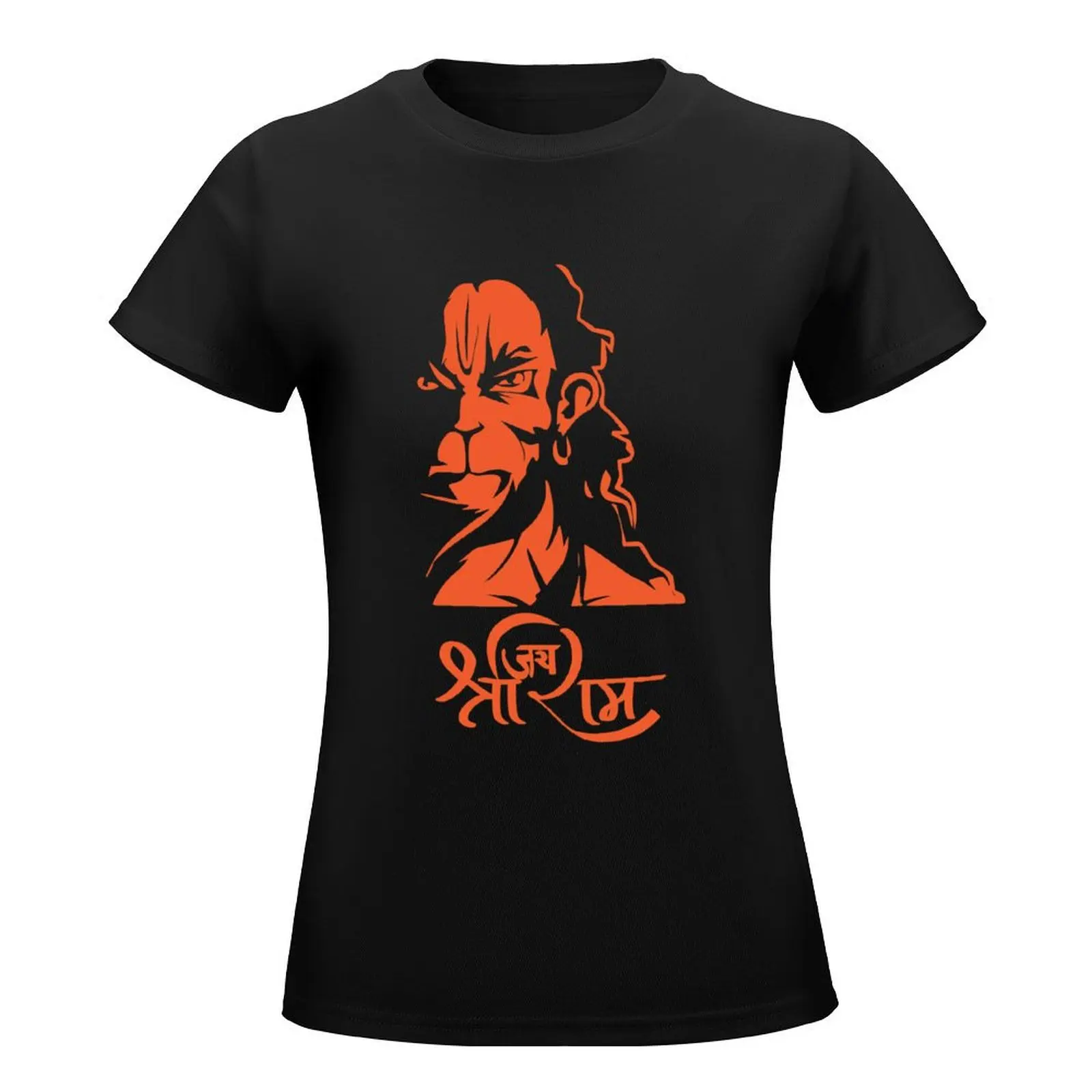 Hanuman Hindu God Jai Shri Ram T-Shirt funny cute clothes lady clothes fashion woman blouse 2024