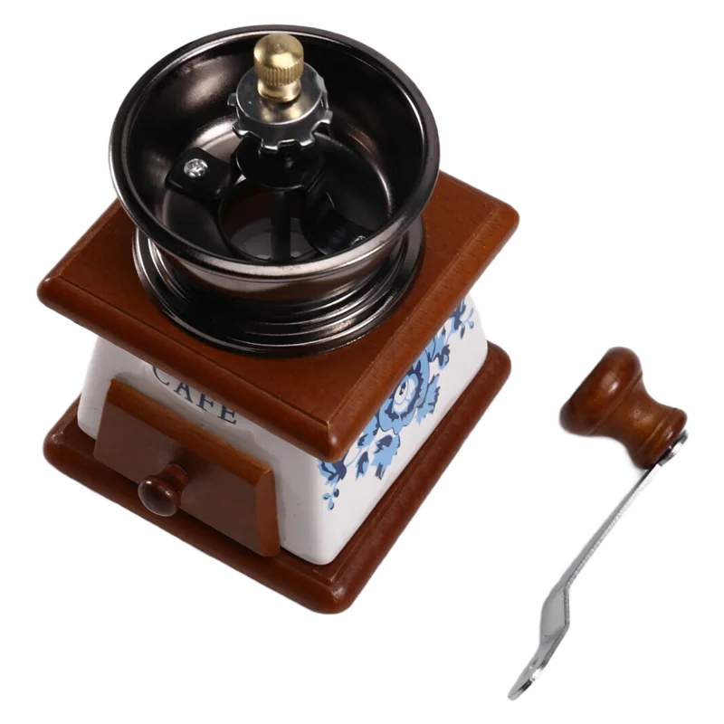 

ELEG-Vintage Manual Coffee Grinder,Espresso Bean Mill With Core, Adjustable Coarseness,Ideal For Home And Travel