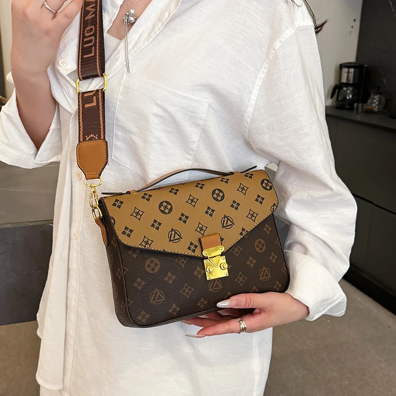 

Popular Elegant Leather Tote Bag for Ladies Women Fashion Shoulder Messenger By Luxury Brand Famous Designer