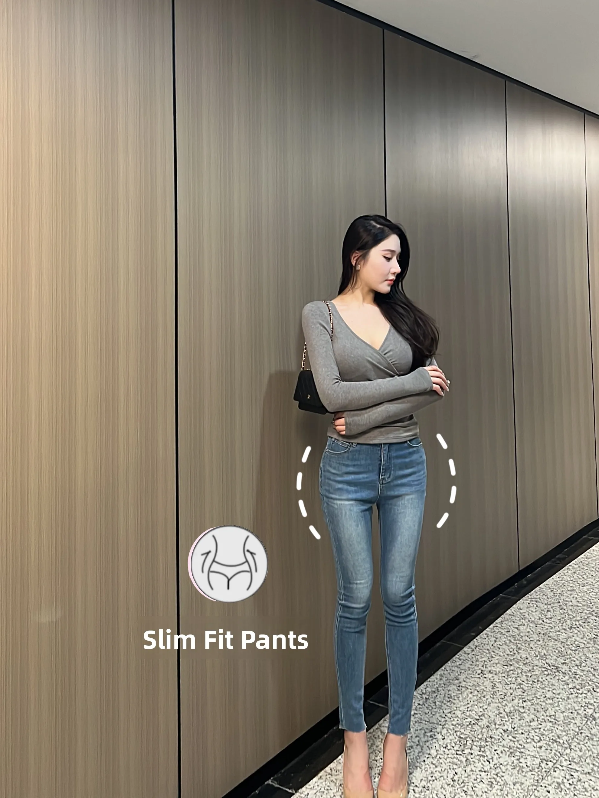 

Удобные для кожи дышащие облегающие джинсы Легкие удобные эластичные синие универсальные повседневные хлопковые джинсы с высокой талией