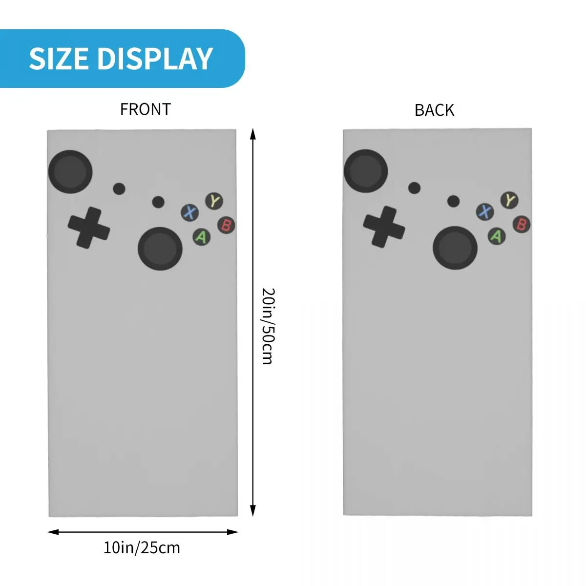 Controlador de jugador de juegos personalizado, polaina para el cuello para hombres y mujeres, protector facial UV, Bandana de videojuegos Retro de invierno, bufanda para esquí