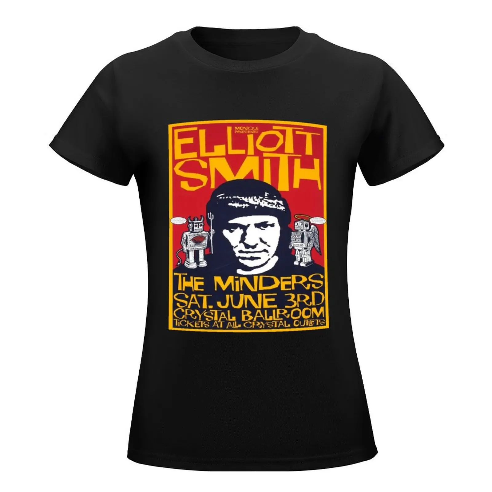 elliott smith lover T-Shirt Short sleeve tee animal print shirts graphic tees female designer clothes Women luxury