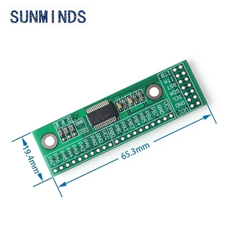 MCP23017 I2C Interface 16bit I/O Extension Module Pin Board IIC to GIPO Converter 25mA1 Drive Power Supply for Arduino and C51