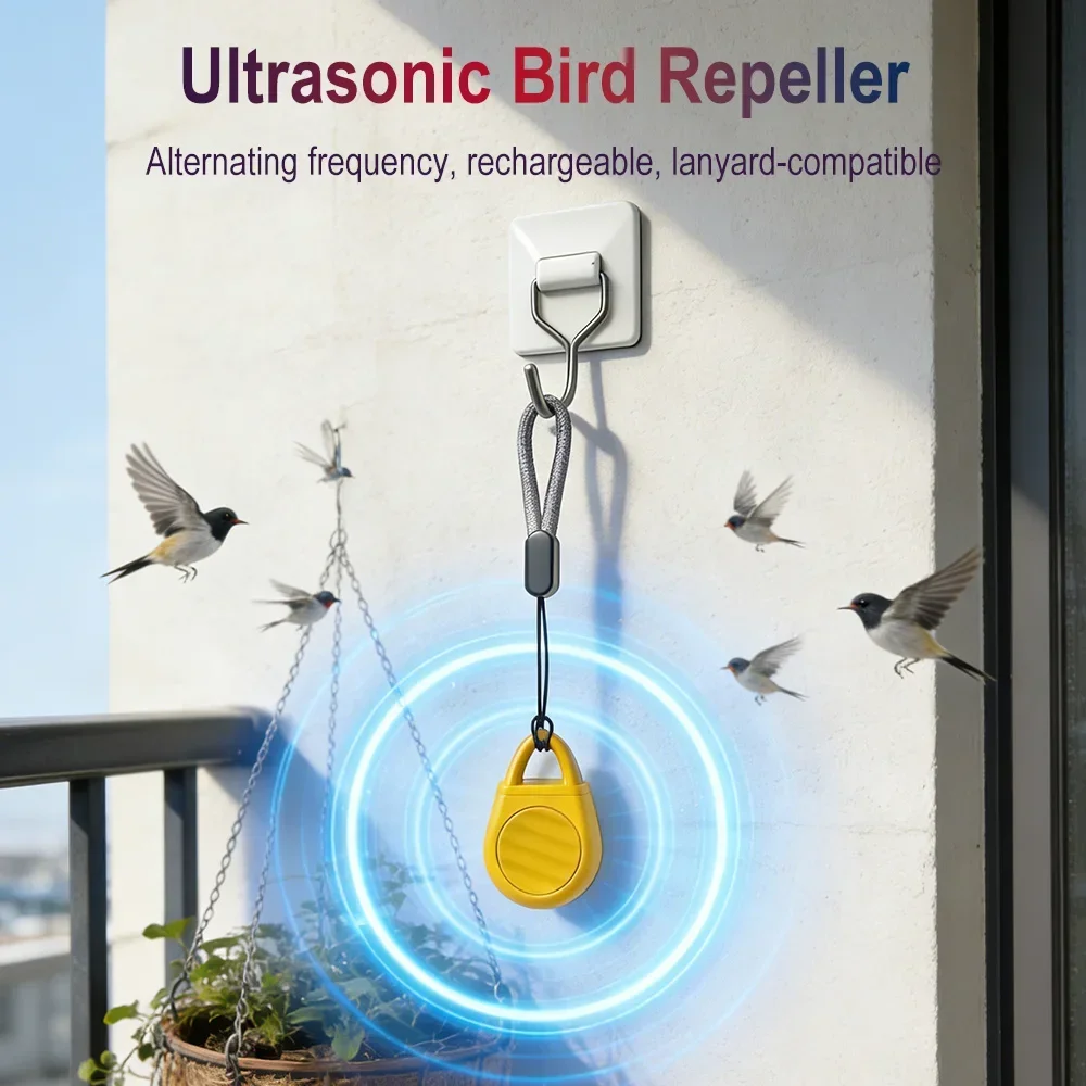 Ultrasonic Electronic Mini Repellent Rechargeable for pet 3 Modes Portable Pest mosquitoes birds insects Summer Camping Hiking