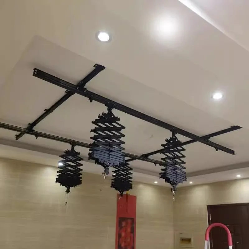 Studio ceiling rail boom live stream filling light telescopic constant force hinge frame ceiling lifting frame track light