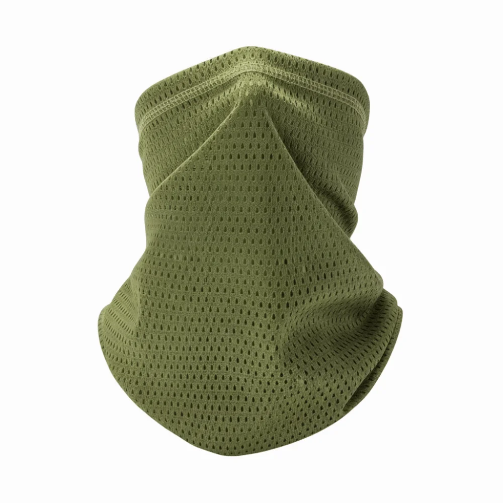 Large Mesh Holes Face Towel Breathable Stretchy Fabric Neck Gaiter Quick Dry Moisture Wicking Tube Bandana Outdoor Sports