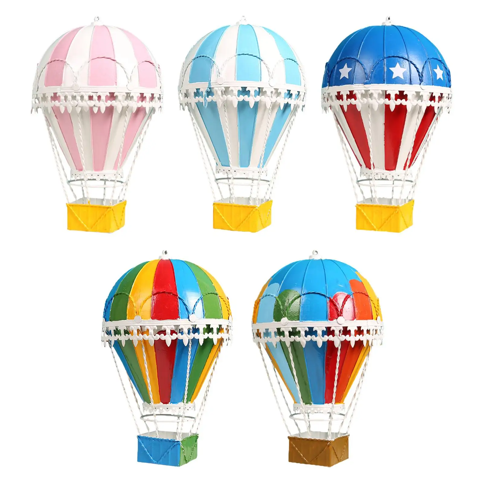 

Hot Air Balloon Ornament Bathroom Living Room Pendant Decor Photo Props Home