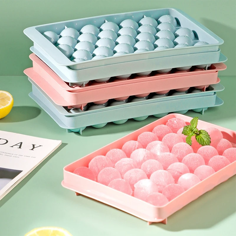 

1/2 шт., Пластиковая форма для льда с 33 ячейками