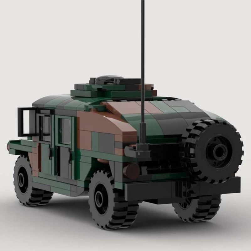288 PCS Custom Tank Model Humvee MOC Customize Modular Building Block Popular Brick Kids Model Design DIY Boys Holiday Toy Gifts