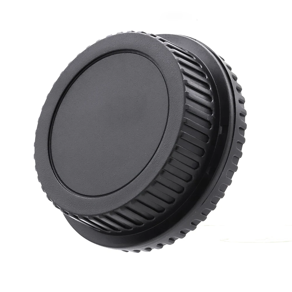 Tapa trasera de lente para Canon EOS EF/EF-S, tapa de cuerpo de cámara o juego de tapa, tapa de lente negra de plástico, sin logotipo para 5D, 6D, 90D, etc.