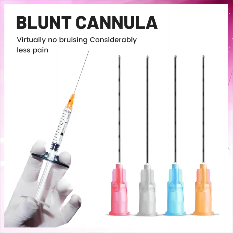 

Disposable Fine Blunt-Tip cannulas for Injection, Nasal Acid, Facial Filling, Nose Micro Blunt Needles, High, 14G, 90mm, 18G, 50