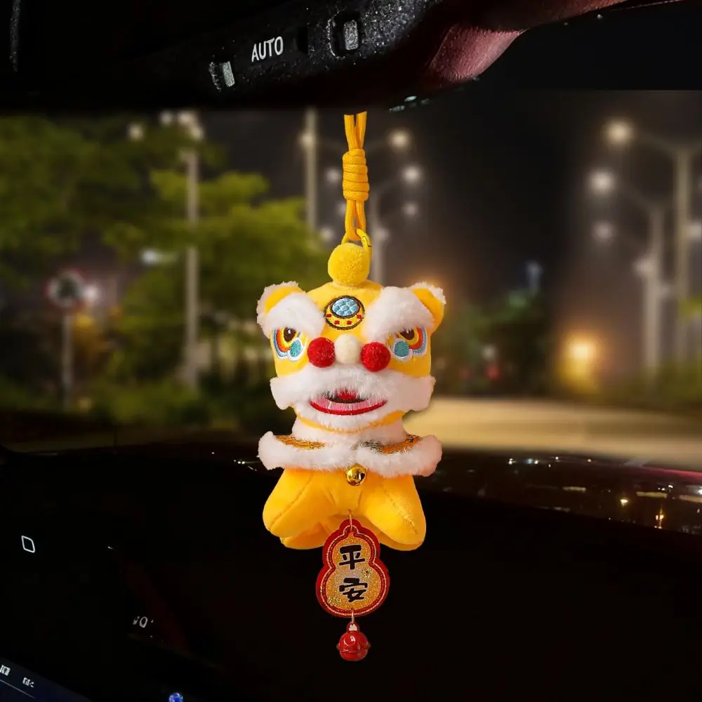 Cartoon Leeuwendans Sleutelhanger Fortuin Karakter Ontwaakt Leeuw Leeuwendans Hanger Jaar van Paard Chinese Stijl Chinees Nieuwjaar Cadeau