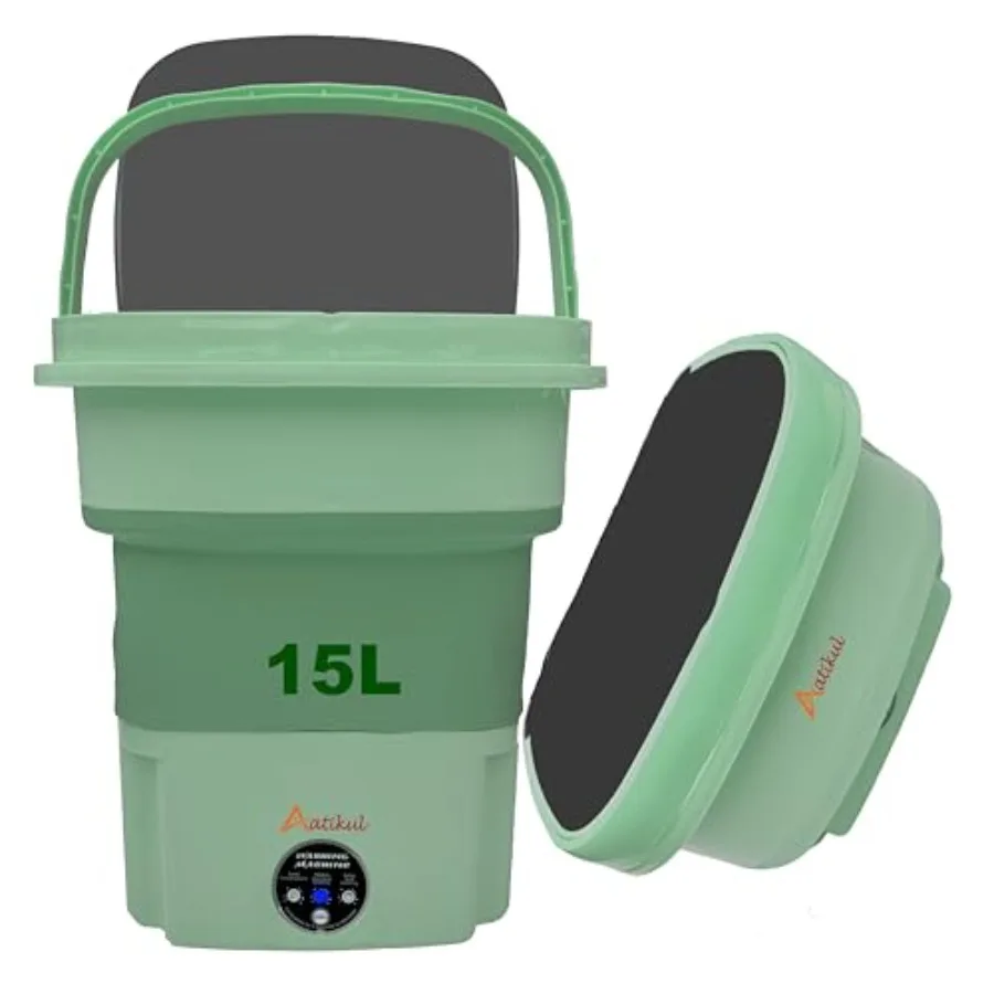 

Upgraded Portable Washing Machine Mini Washer 15L New Switch Small Clothes Folding Washing Machine for Underwear Baby and Small