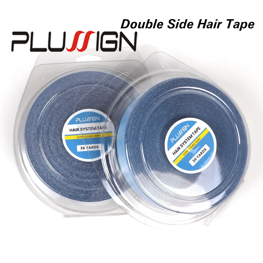 Hold Hair Waterproof Skin Adhesive Ultra Thin Double Sided Tape Blue 0.8Cm 1Cm 1.9Cm 2.54Cm Width 36Yards Lace Wig Glue Hair Tap