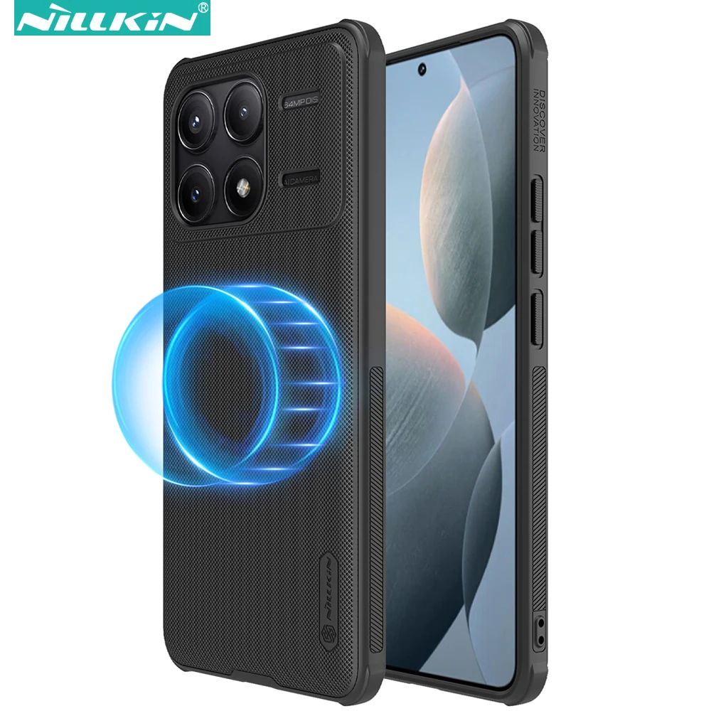 

Nillkin Magnetic Phone Case for Xiaomi Poco F6 Pro / Redmi K70 Pro 5G Bump Textured Anti-Scratch Protective Cover