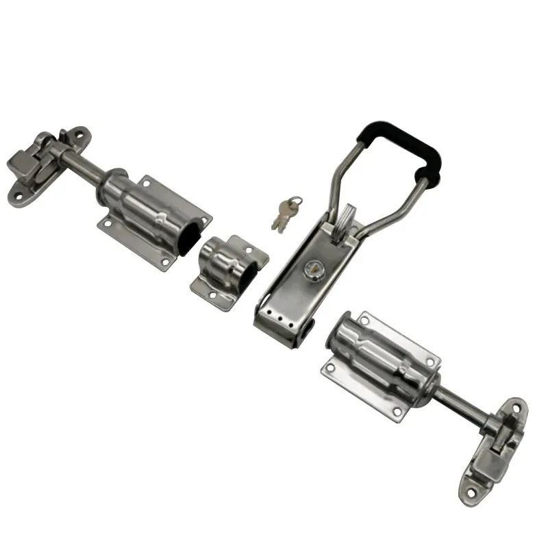 

refrigerated truck compartment door latch, container door four-part lock, truck compartment lock accessories