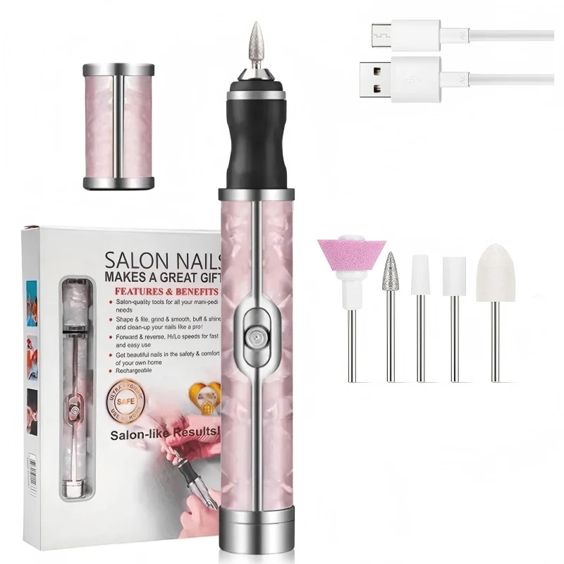 High-speed electric nail drill, coreless motor, portable electric nail sanding machine, portable electric grinding machine