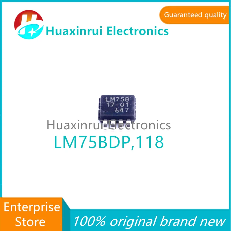 10pcs LM75BDP, 118 VSSOP-8100% original brand new silk screen LM75B temperature digital converter/sensor LM75BDP, 118