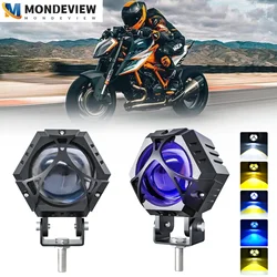 MONDEVIEW M1 PRO 10 lighting modes motorcycle spotlight 6000K 28000LM 220W high-power automotive lighting auxiliary light