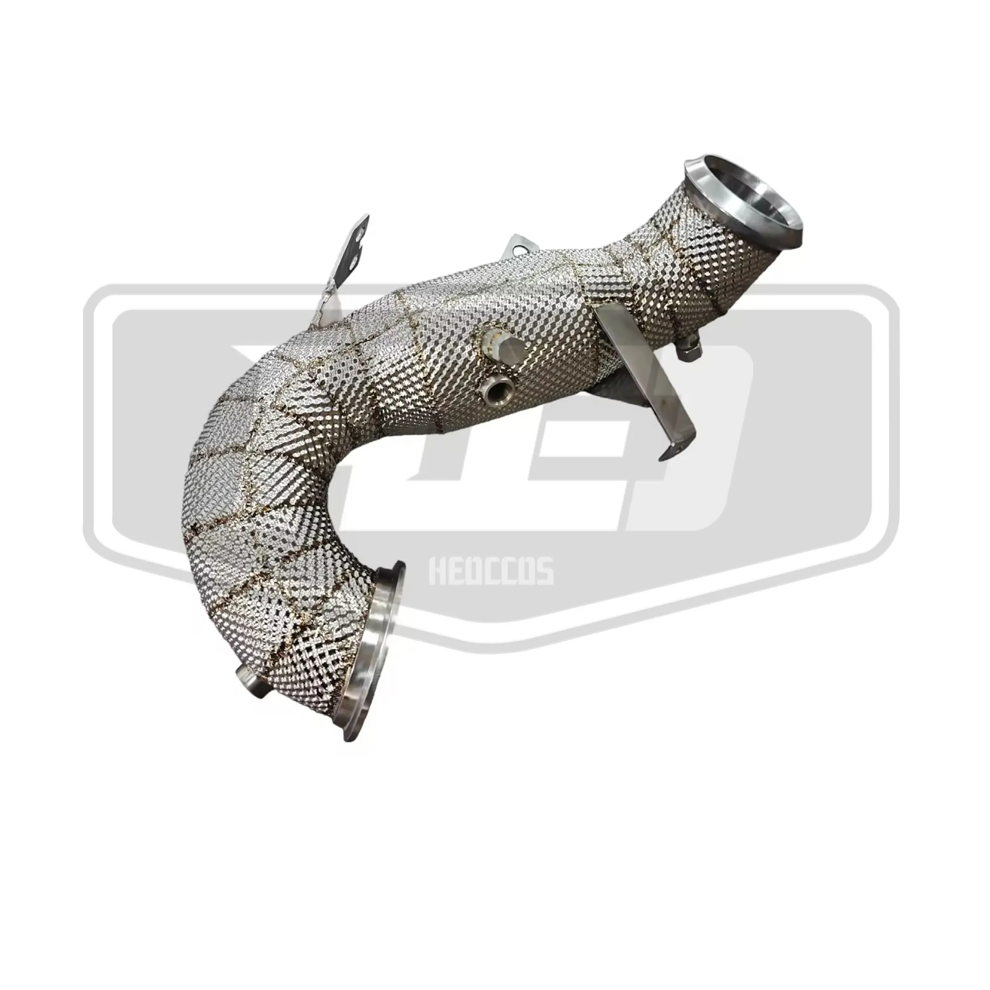 HEO الفولاذ المقاوم للصدأ Catted Heatshield النازل لمرسيدس بنز A45 A45S AMG W177 M139 2.0T 2019 + سباق النازل