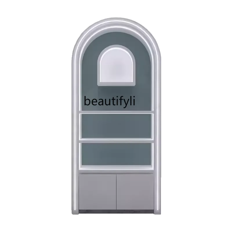 

Product Customization Sample Container Paint Showcase Beauty Salon Shoes and Bags Store Cosmetics Arched Door