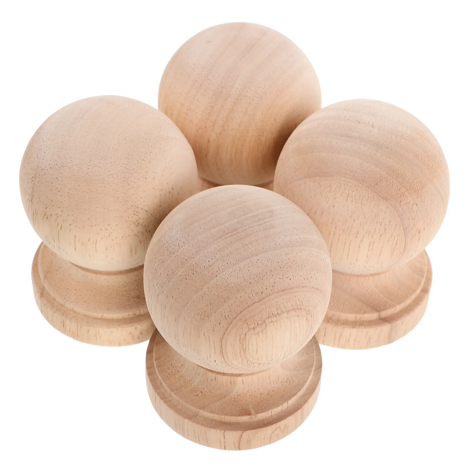 

4Pcs European Style Solid Wood Wine Cabinet Balusters Decorative Roman Column Finials for Home Decor Classic Furniture