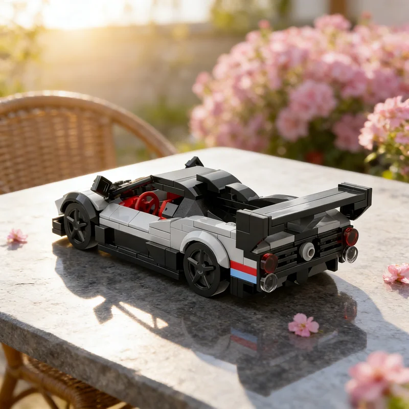 335 pièces MOC City Champions Pagani Zonda Arrivederci, Blocs de construction de modèle, Jouets d'architecture, Cadeau de Noël, DIY, Anniversaire, à assembler