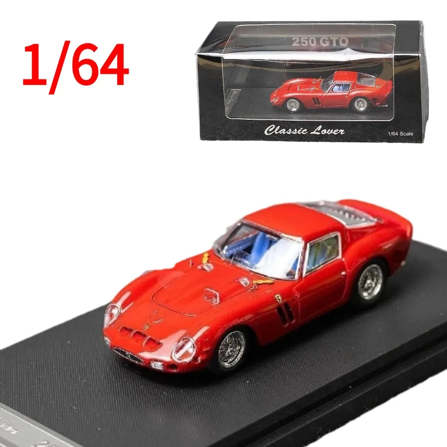 

Коллекционная модель автомобиля Ferrari 250 GTO из литого металла, масштаб 1:64, красная, игрушечная машинка Ferrari, подарок для мальчиков