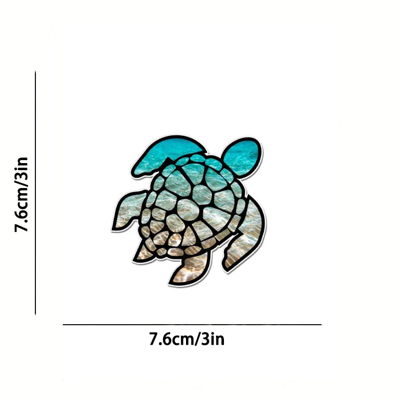 1Pc Sea Turtle Waterproof Vinyl Sticker For Car Truck Motorcycle Window Laptop Bottle Fishing Boat Skateboard Wall Decor