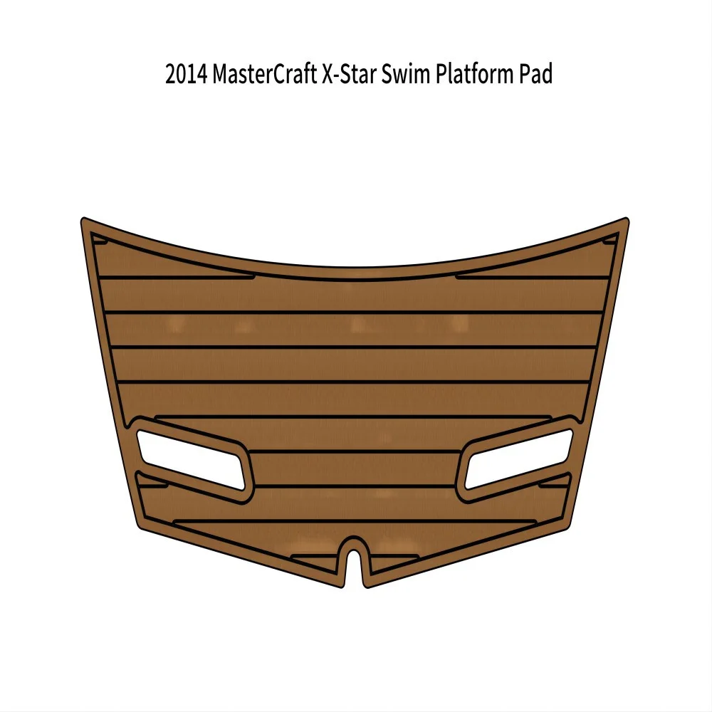 

2014 MasterCraft X-Star Swim Platform Pad Boat EVA Foam Faux Teak Deck Floor Mat Backing Self Adhesive SeaDek Gatorstep Style