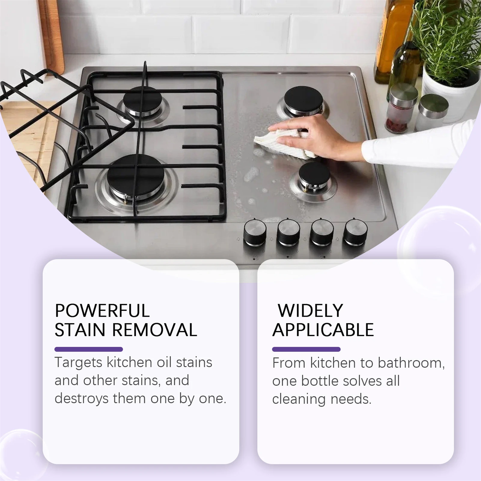 Kitchen Heavy Oil Cleaning Agent With Concentrated Cleaning Tablets for Kitchen Grease Bathroom Toilets