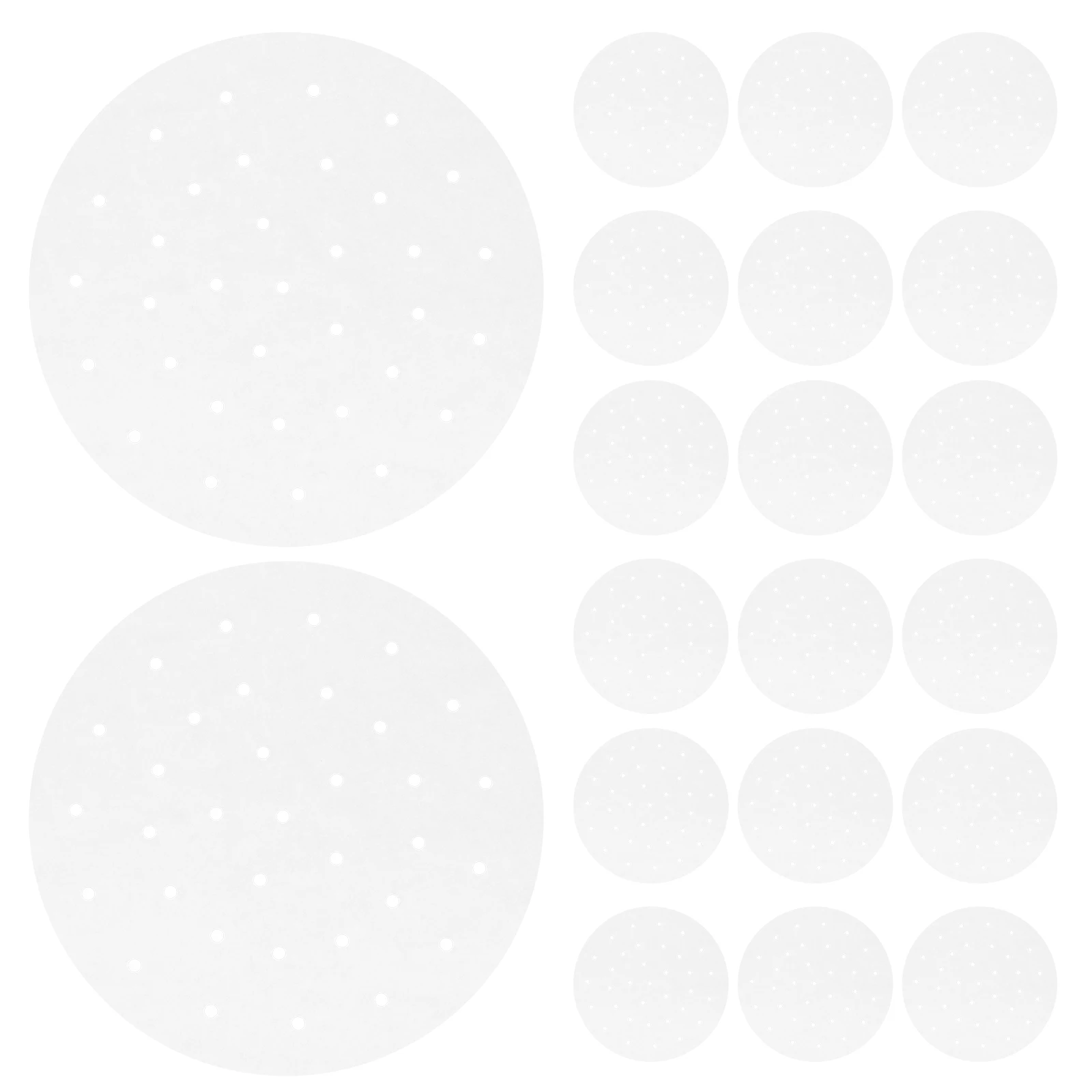 

100Pcs 9.5 Inch Round Baking Paper Liners Non-Stick Waterproof Oilproof for Bbq Steaming Cakes Cookies Cooking