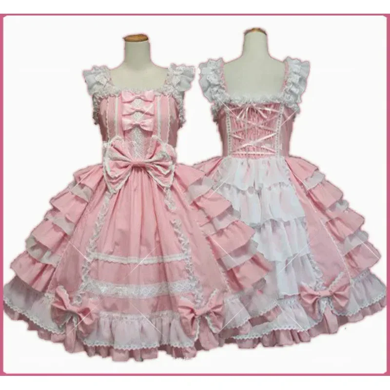 6 ประเภทเจ้าหญิงสาวฮาโลวีน Victorian Gothic Lolita COSPLAY เครื่องแต่งกาย Layered ผู้หญิง PARTY ชุดแม่บ้าน MN10